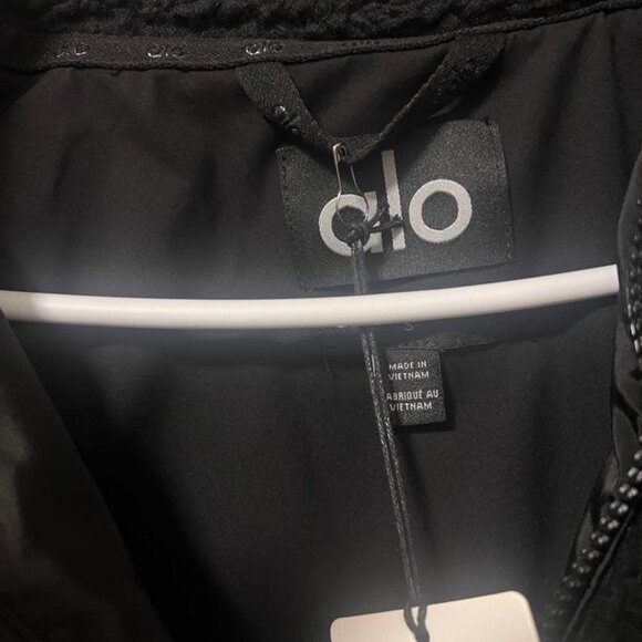 Alo Yoga Sherpa Edge Bomber Black Size S - Picture 4 of 11